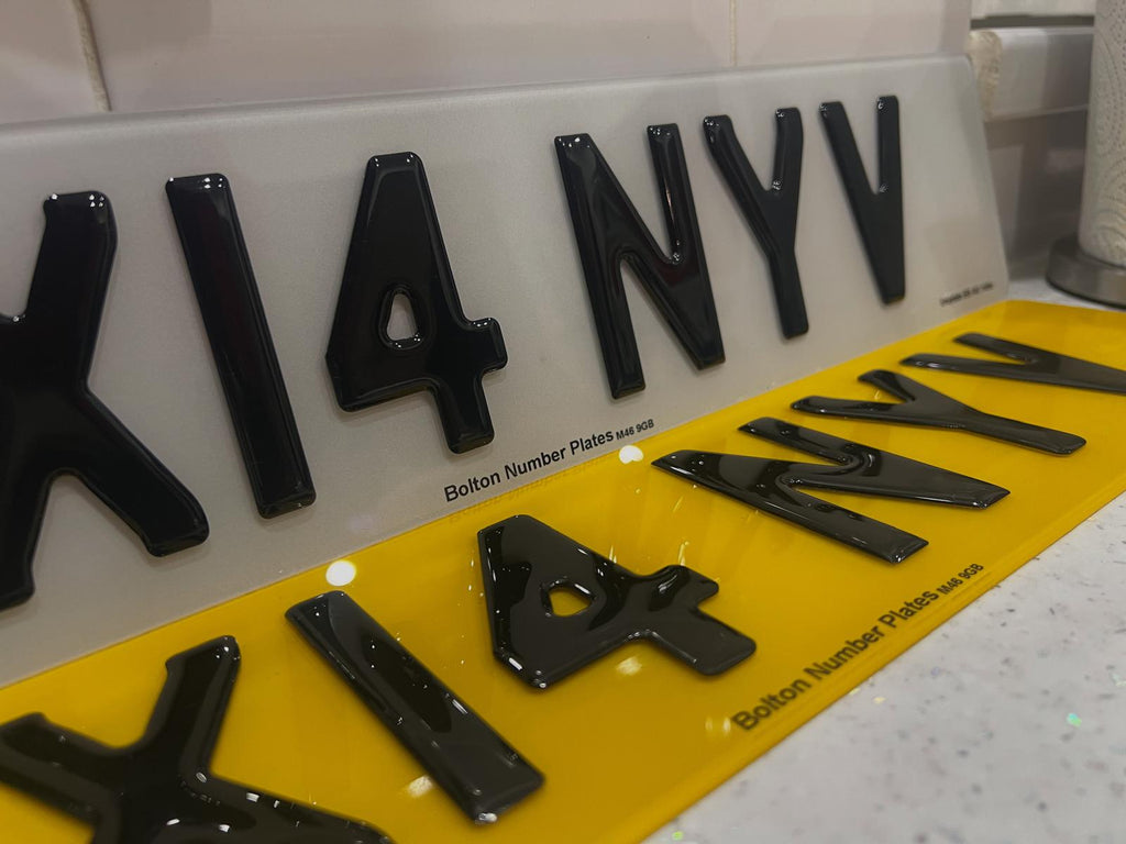 Custom Replacement Number Plates | 3D Gel | UK Legal