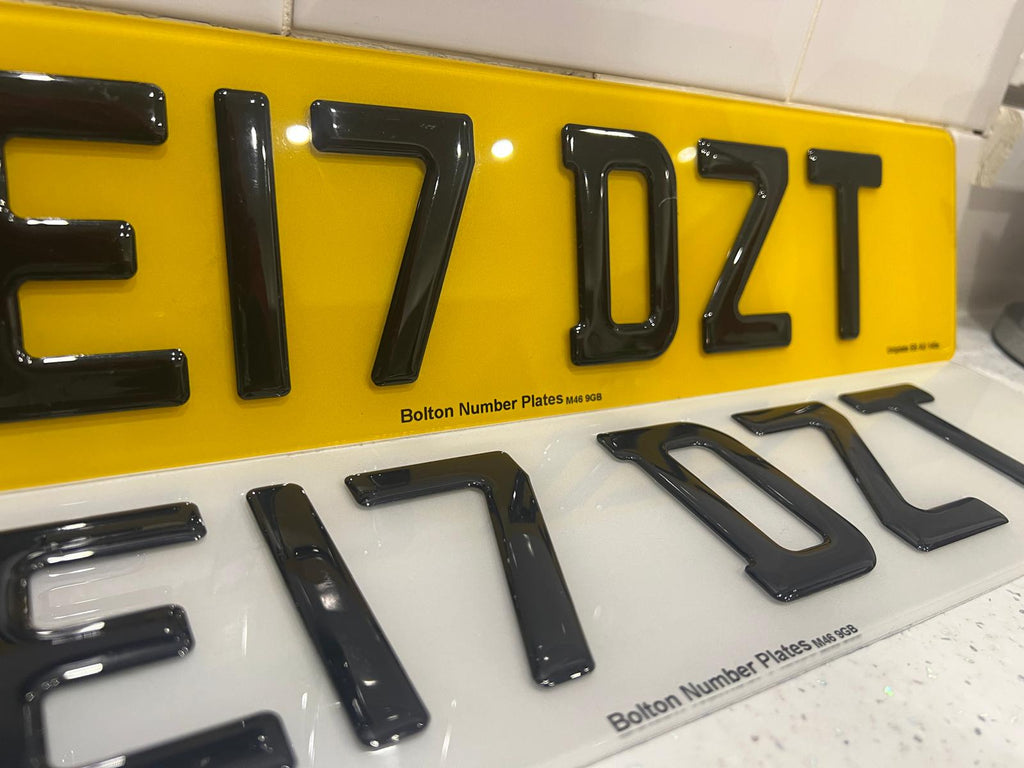 Custom Replacement Number Plates | 3D Gel | UK Legal