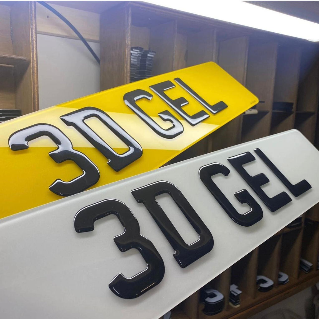 Custom Replacement Number Plates | 3D Gel | UK Legal