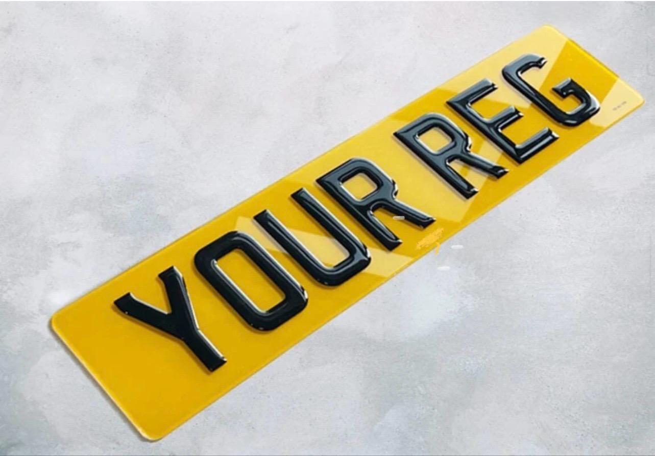 Custom Replacement Number Plates | 3D Gel | UK Legal