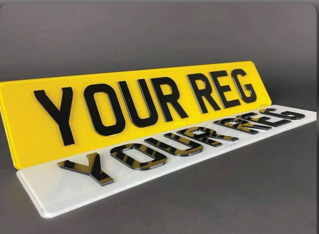 Custom Replacement Number Plates | 4D 3mm | UK Legal