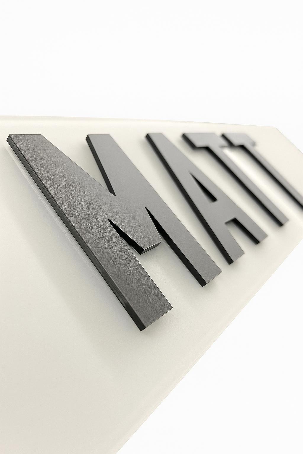 Custom Replacement Number Plates | 4D MATT | UK Legal