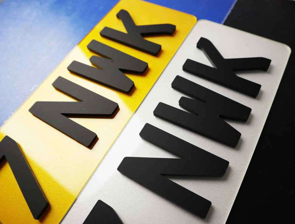 Custom Replacement Number Plates | 4D MATT | UK Legal