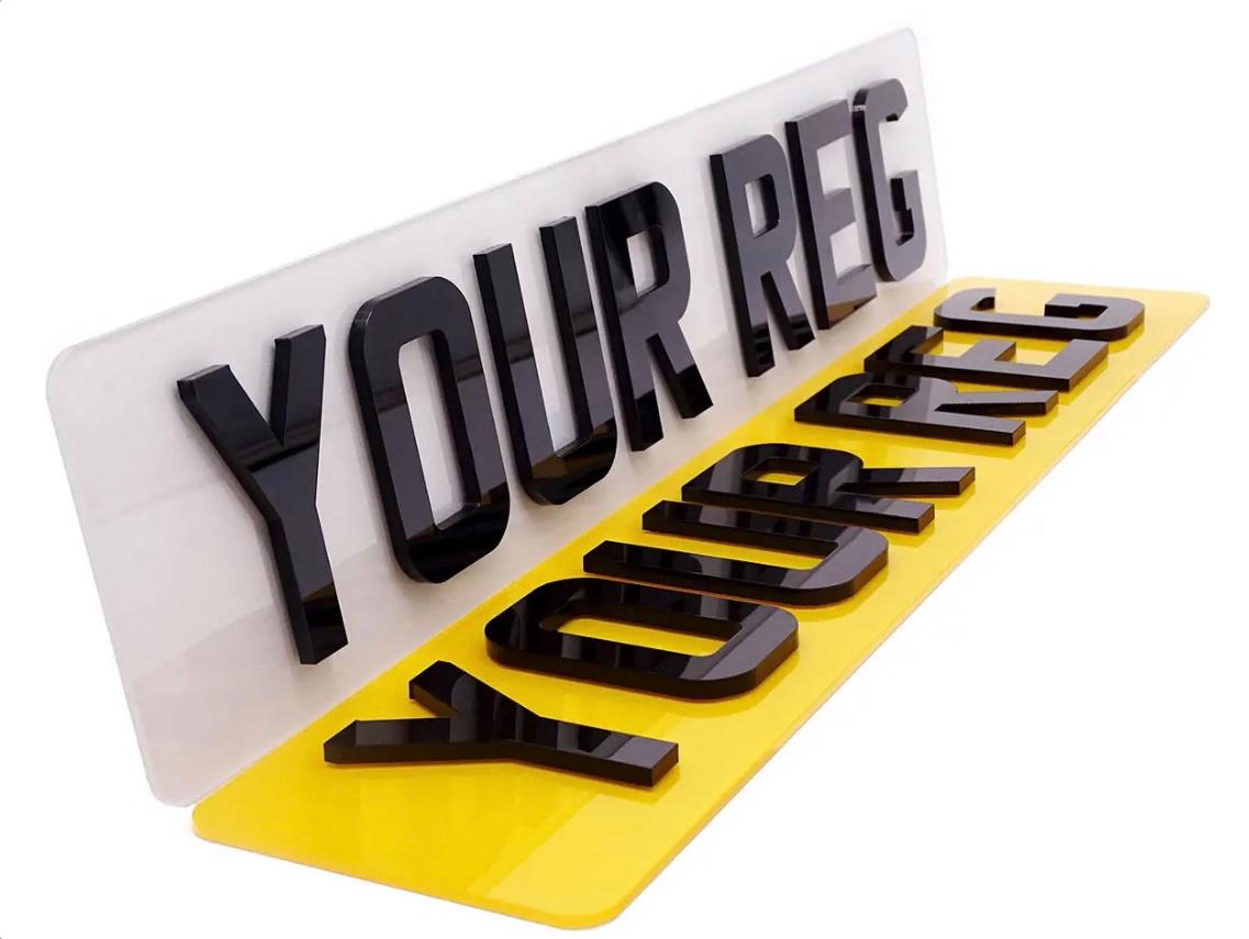 Custom Replacement Number Plates | 4D 5mm | UK Legal
