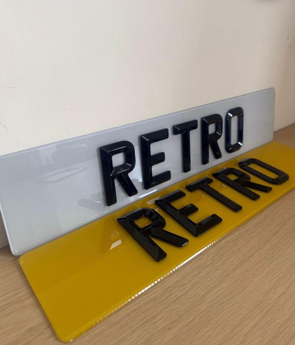 Custom Replacement Number Plates | Retro Style | UK Legal