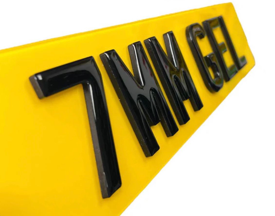 Custom Replacement Number Plates | 7mm Gel | UK Legal