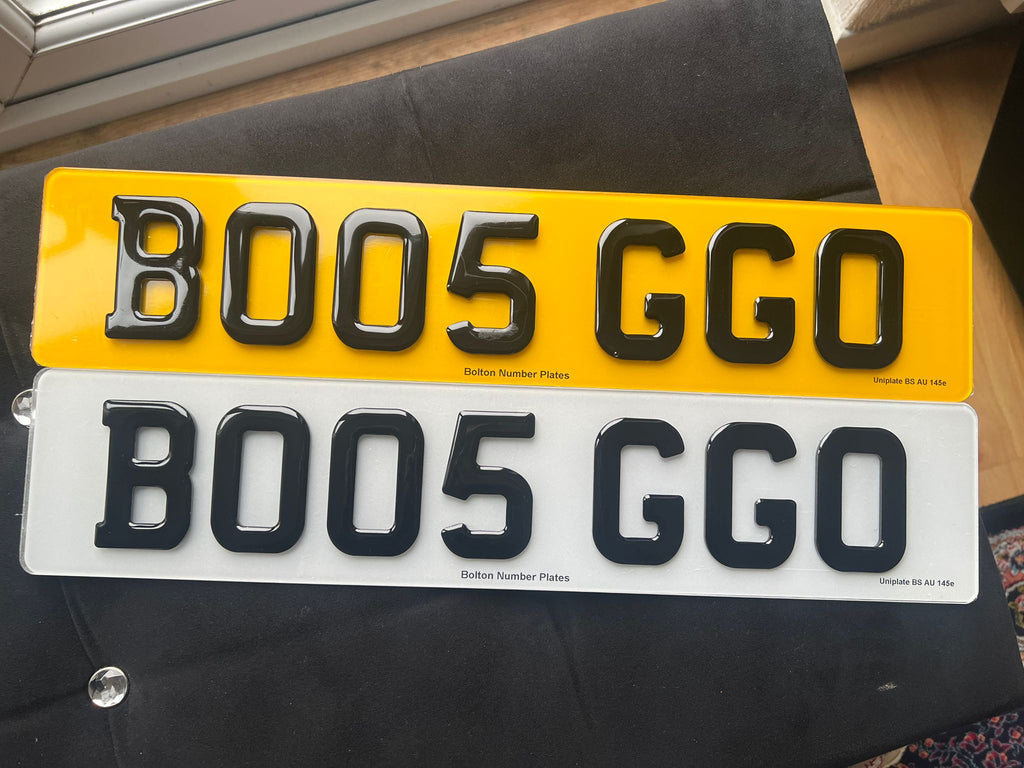 Custom Replacement Number Plates | 4D Gel | UK Legal